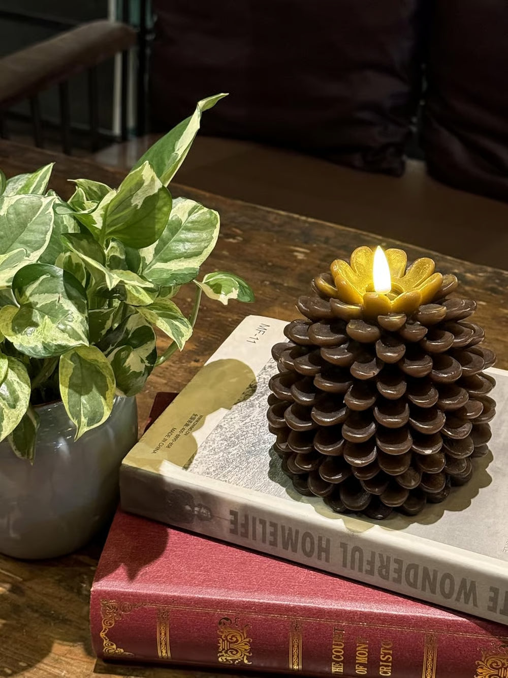 ✨Flameless Pinecone Candles