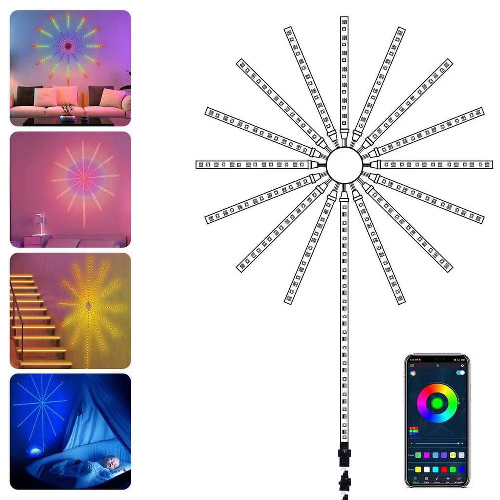 🎁💡WiFi Bluetooth Smart Fireworks Led Light