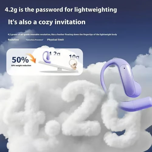 🎧👂 Zero-Gravity Titanium Bluetooth Earbuds - Ultra-Long Battery, HiFi Stereo, Comfortable for Long Wear