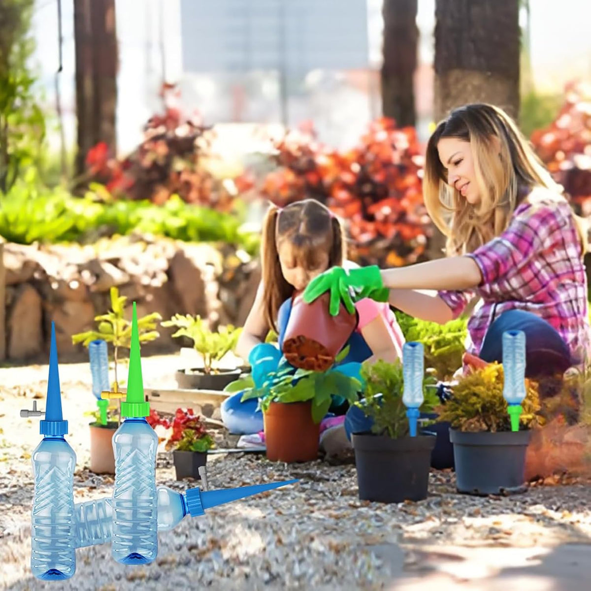 Adjustable Bottle-Top Plant Watering Spikes