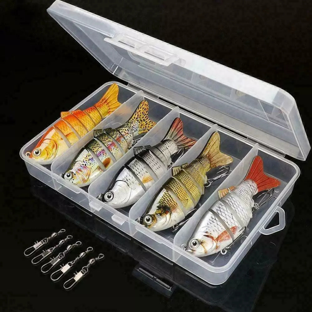 6-Segment Lifelike Fishing Lures