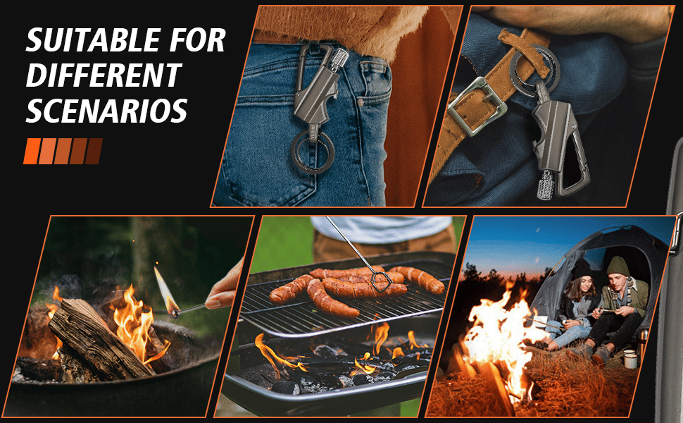 š„Hot Sale 49% OFFš„Permanent Match Infinity Lighter with Multitool Keychain Bottle Opener