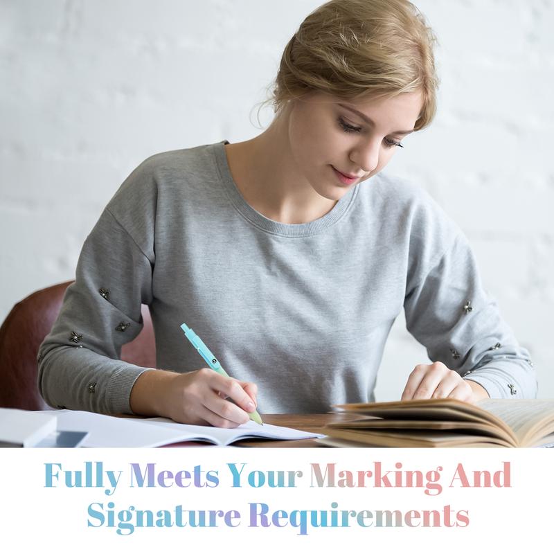 5-Piece Gradient Gel Pen Set – 0.5mm Quick-Dry Carbon Ink