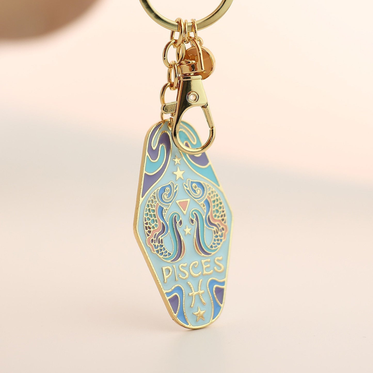 🔮✨Vintage Illustrated Zodiac Keychain