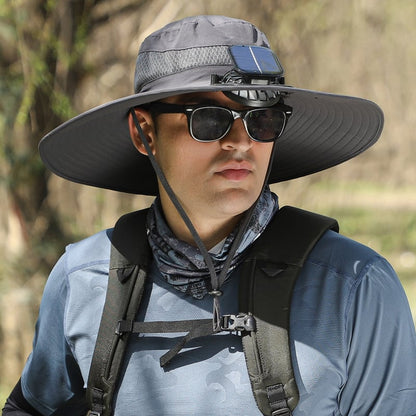 🏆 50K+ SOLD! 70% OFF – Almost Gone-⚡2025 New Ultralight Solar Fan Sun Hat – Lighter Than a Baseball!⚾(Only 11oz)