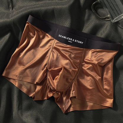 2025 LUXURY Natural ICE SILK MEN'S BOXERS | ANTIBACTERIAL SILK LINING