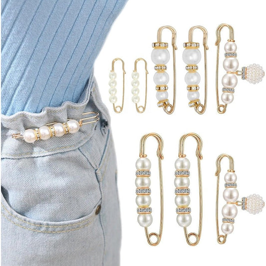 Pearl Brooch Safety Pins
