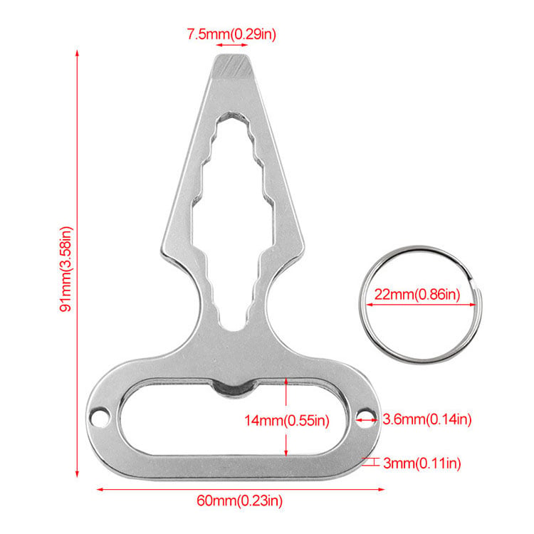 🔧Outdoor camping stainless steel multifunctional tool
