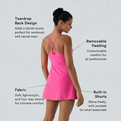 🎁Last Day 49% OFF🔥The Ultimate Tummy Control Backless Active Dress -Made for Movement & Easy Bathroom Breaks