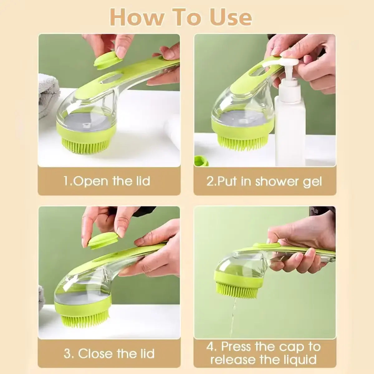 Yopoll Pet Bath Brush