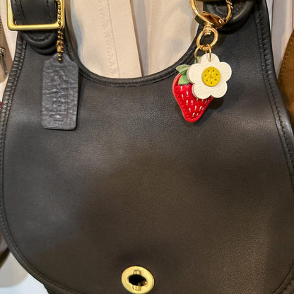 🍊🌼Leather Fruit And Flower Key Fob