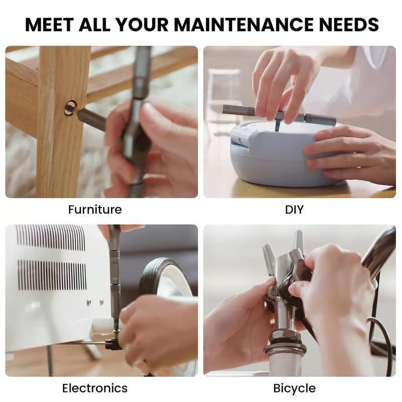 (🔥Summer Hot Sale- 30% OFF) 24 in 1 DlY Screwdriver Set Magnetic Compact and Portable Ratchet Screwdriver