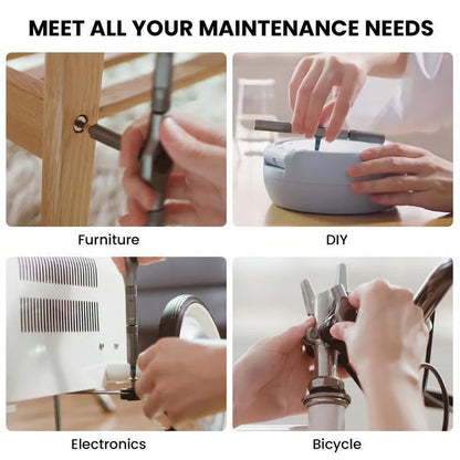 (🔥Summer Hot Sale- 30% OFF) 24 in 1 DlY Screwdriver Set Magnetic Compact and Portable Ratchet Screwdriver