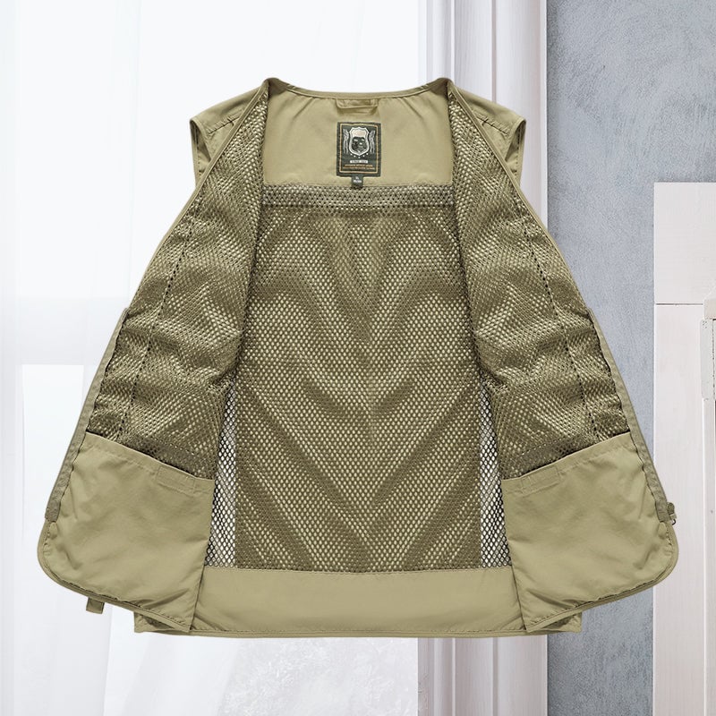 🔥Last day 48% OFF - 😍Breathable Mesh Zip Cargo Vest