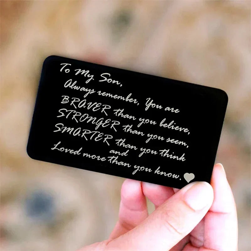 Last Day 75% OFF - ✍️Metal Engraved Card - Message of Love💞