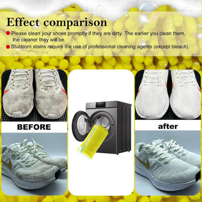 Chenille Microfiber Shoe Washing Bag – Gentle & Effective Machine Wash Protection