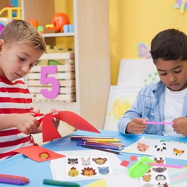 DIY children's free stick cartoon diamond painting