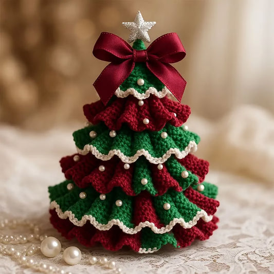 🤚🎁DIY Crochet Christmas Tree Kit – Handmade Holiday Decoration Set