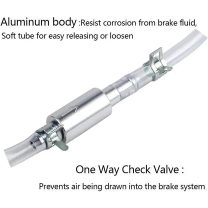 💥Brake Bleeder Hose - One Way Check Valve Tube Bleeding Tool Kit For Car Motorcyle Clutch