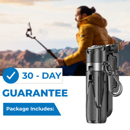 🔥 4-in-1 Multifunctional 360° Rotation Selfie Stick with Wireless Detachable Remote Control