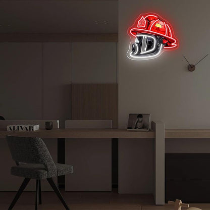 ⏰Firefighter Helmet Neon Sign🎁