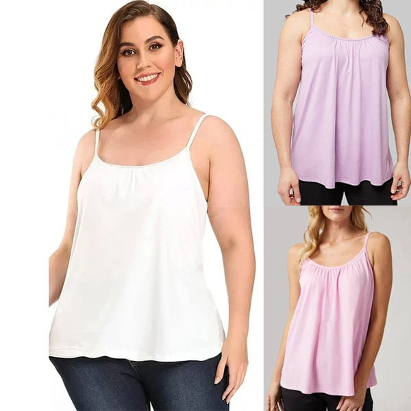 🔥2025 New Arrival 49% OFF🔥Loose-fitting Tank Top With Built-in Bra