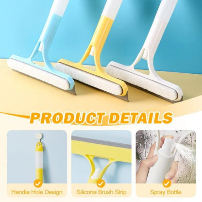 Spray-Scrub-Squeegee All-in-One Glass Cleaner