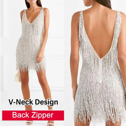Sexy Princess Style V-Neck Slip Dress