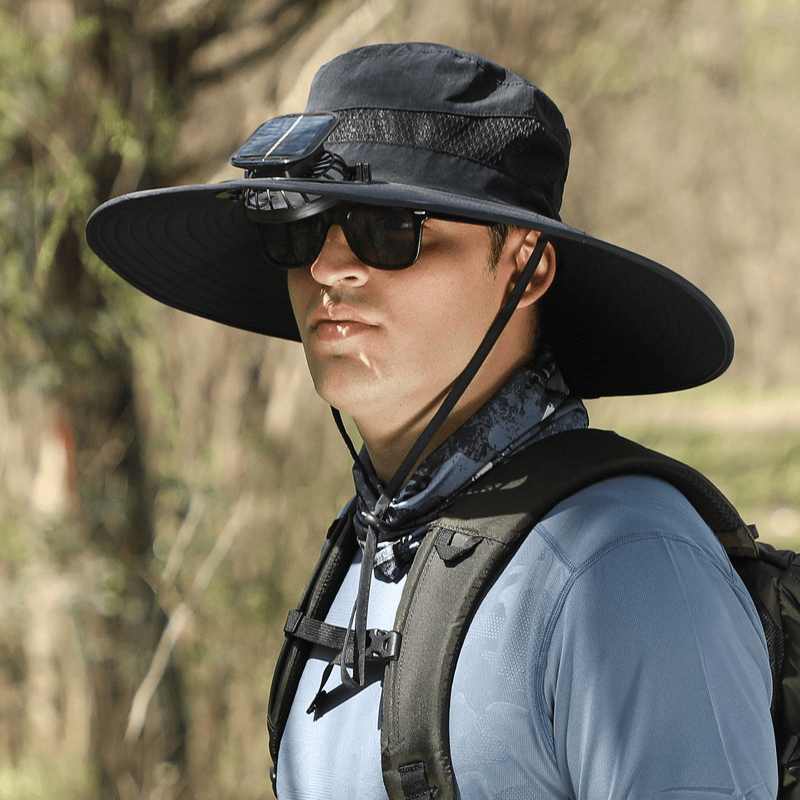 🎁Best father‘s Day Gifts❤2025 New Ultralight Solar Fan Sun Hat – Lighter Than a Baseball!⚾(Only 11oz)