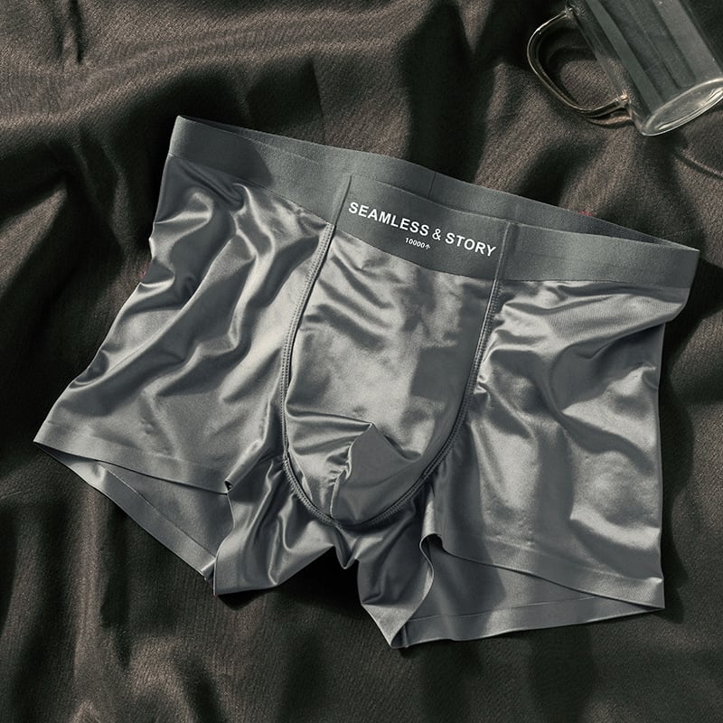 2025 LUXURY Natural ICE SILK MEN'S BOXERS | ANTIBACTERIAL SILK LINING