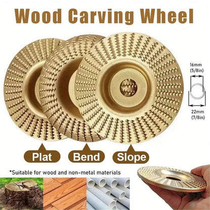 Slope-Type Wood Carving Disc for Angle Grinder