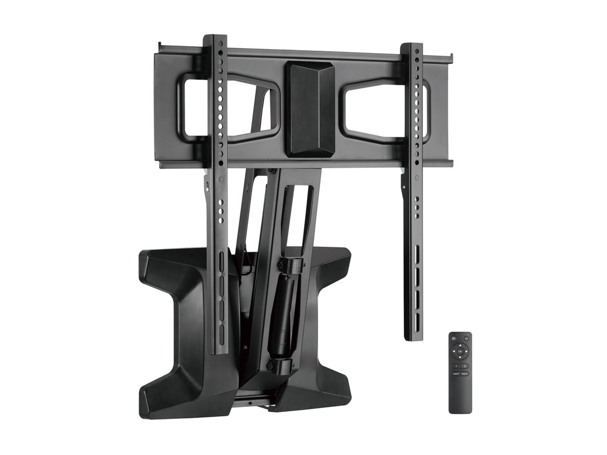 Motorized Fireplace TV Wall Mount for 37"–80" TVs | Remote-Control Pull-Down Full Motion Bracket