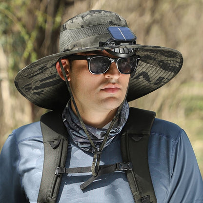 🏆 50K+ SOLD! 70% OFF – Almost Gone-⚡2025 New Ultralight Solar Fan Sun Hat – Lighter Than a Baseball!⚾(Only 11oz)