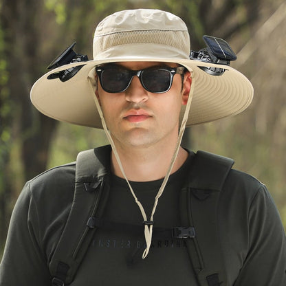 🏆 50K+ SOLD! 70% OFF – Almost Gone-⚡2025 New Ultralight Solar Fan Sun Hat – Lighter Than a Baseball!⚾(Only 11oz)