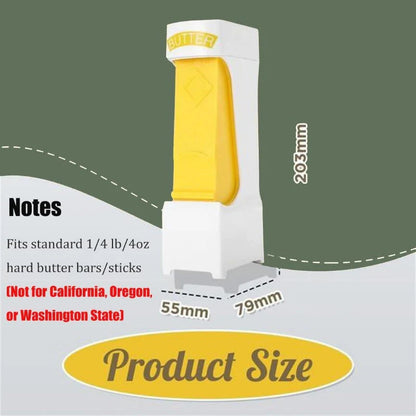Butter Cutter & Keeper｜Push-Button Slicer for Clean, Even Pats
