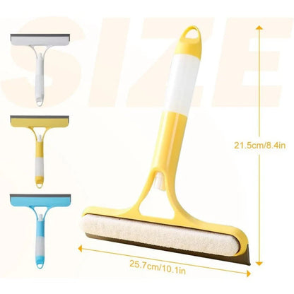 Spray-Scrub-Squeegee All-in-One Glass Cleaner