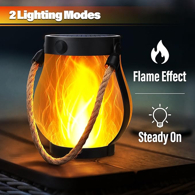 ✨Last Day Promotion 49% OFF--Dancing flame Solar Lantern Outdoor Lights