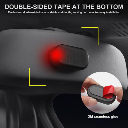 Solar-Powered Dummy Car Alarm Light