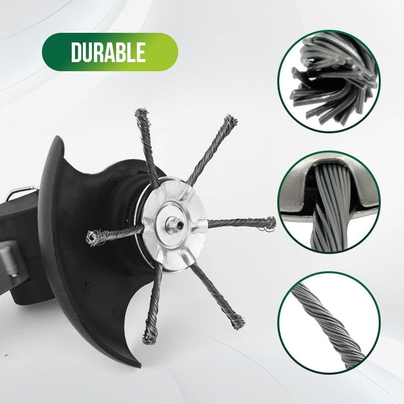 🔥BUY 2 GET 1 FREE 👨‍🌾6 inch Steel Wire Brush Cutter Trimmer Head