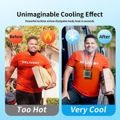 ☀️Last Day 49% OFF-10000mAh Outdoor Digital Fan with Flashlight