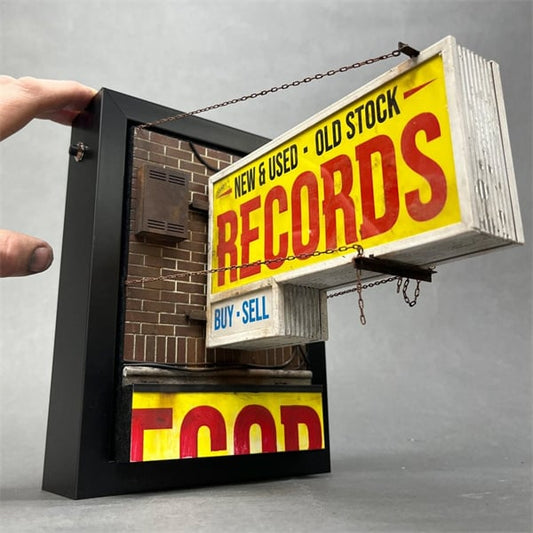 Record Store Retro Wall Light, Record Collector Gift