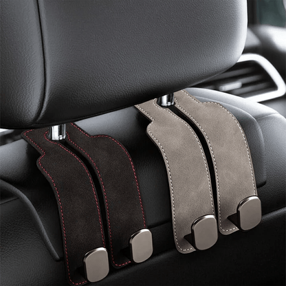 Eptchn TwinHook Leather Car Headrest Hangers