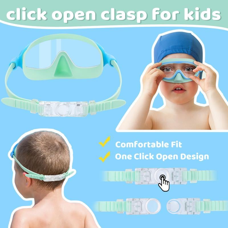💥LAST DAY SALE 49% OFF- Kids Swim Goggles with Nose Cover
