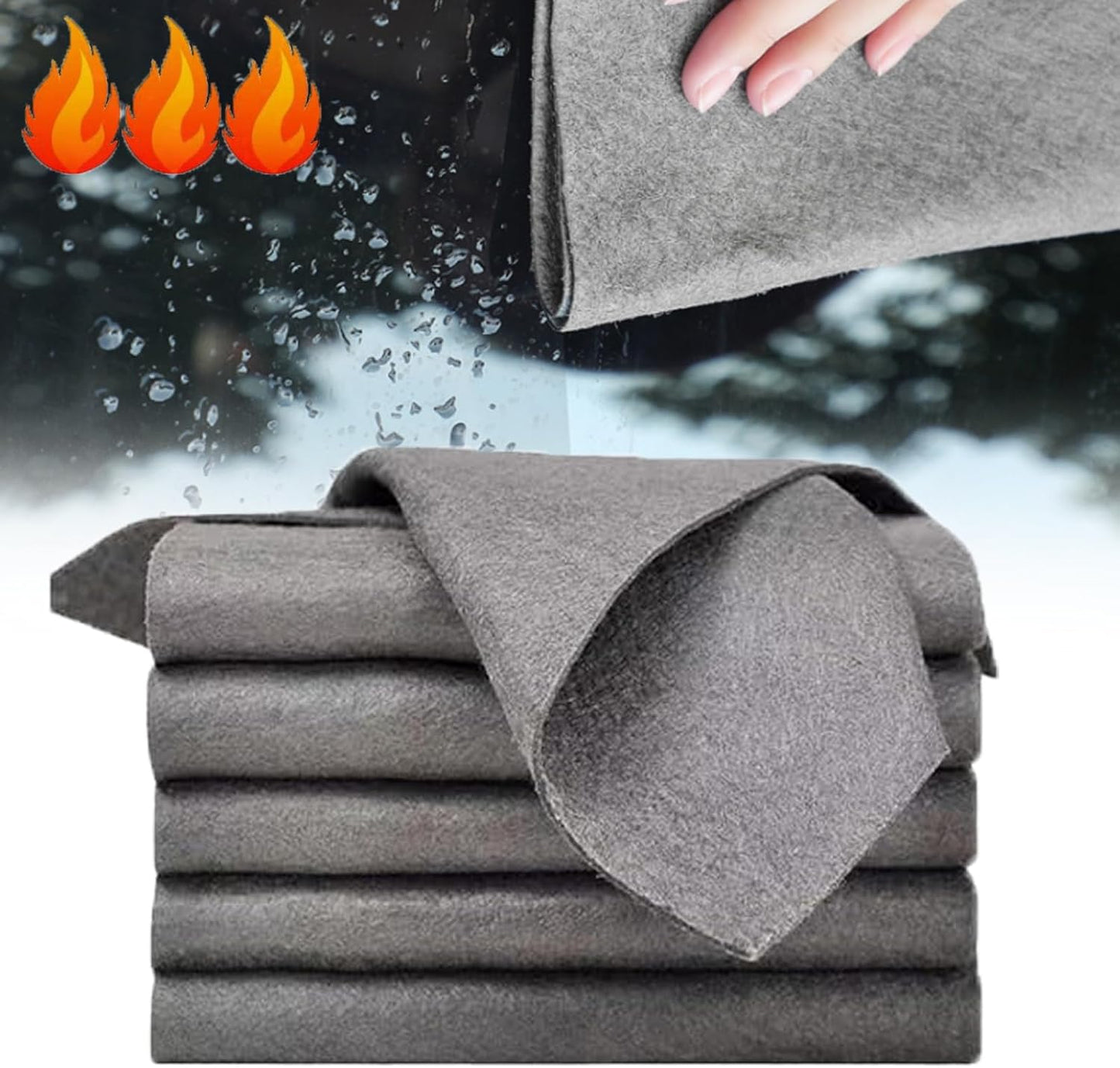 Streak-Free Microfiber Cloth – Ultra-Absorbent 11.8" × 11.8" Lint-Free Cleaner