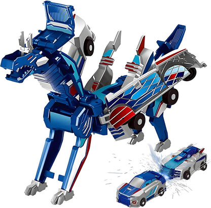 2-in-1 Transforming Race Car Dinosaur Toy
