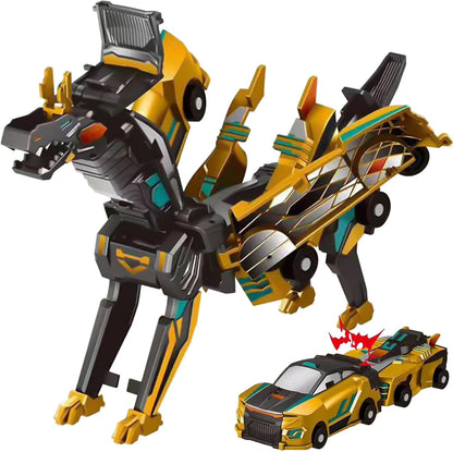 2-in-1 Transforming Race Car Dinosaur Toy