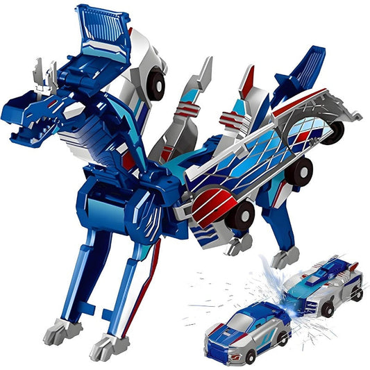 2-in-1 Transforming Race Car Dinosaur Toy