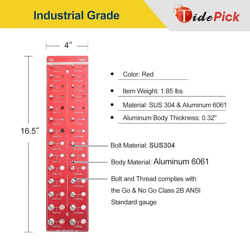 TidePick Nut and Bolt Thread Checker