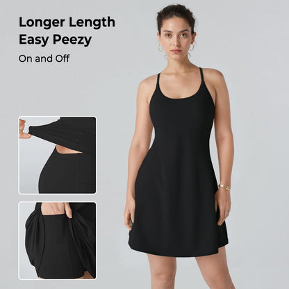 🎁Last Day 49% OFF🔥The Ultimate Tummy Control Backless Active Dress -Made for Movement & Easy Bathroom Breaks