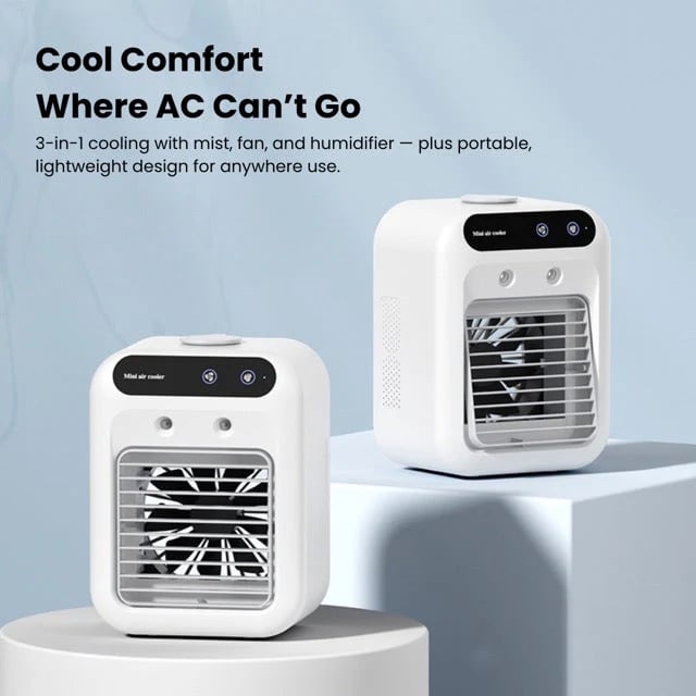 🎉2025 New Products Hot Sale✨Mini Portable Air Conditioner Cooler Humidifier